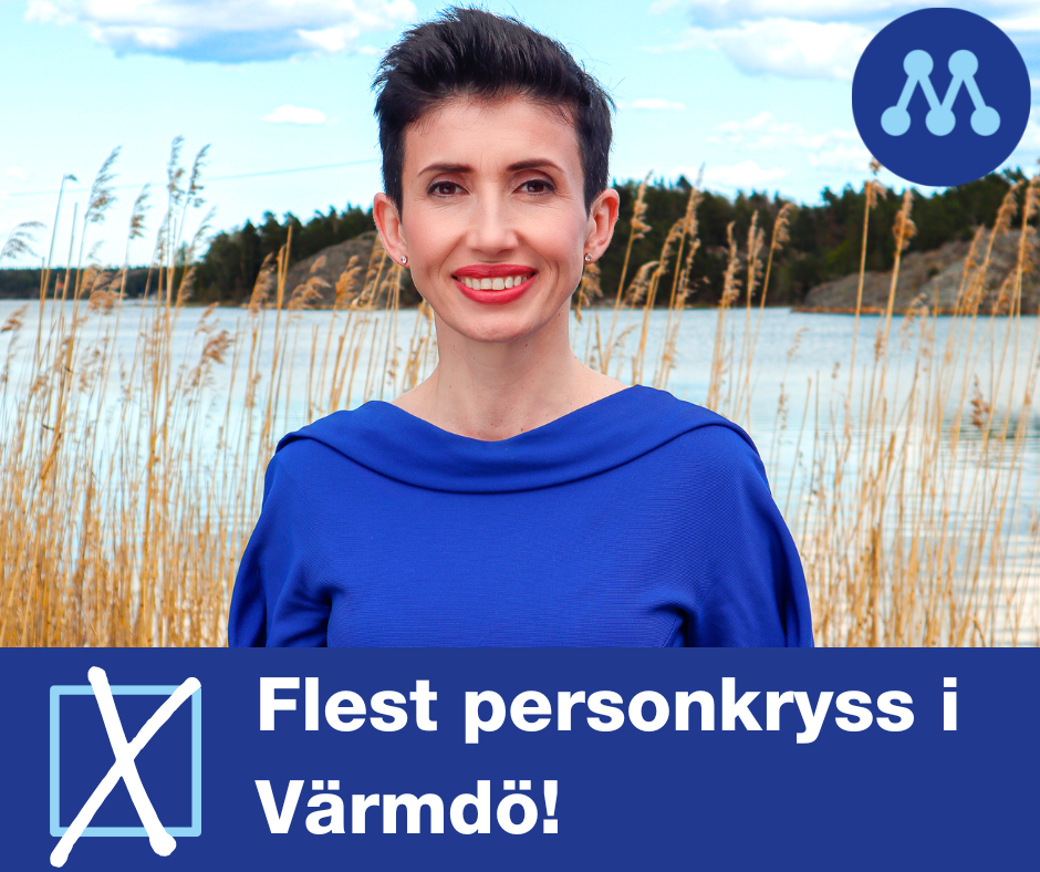 Deshira fick flest personkryss i Värmdö!