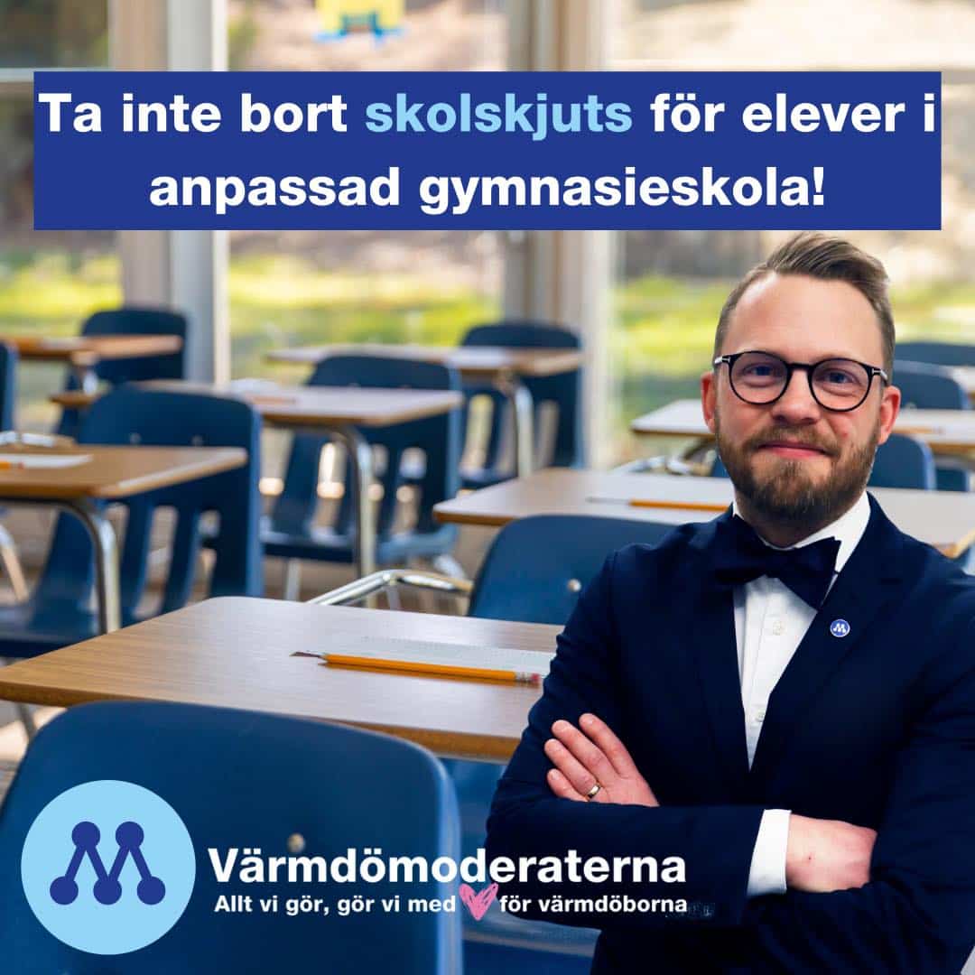 Ta inte bort skolskjuts för elever i anpassad gymnasieskola!