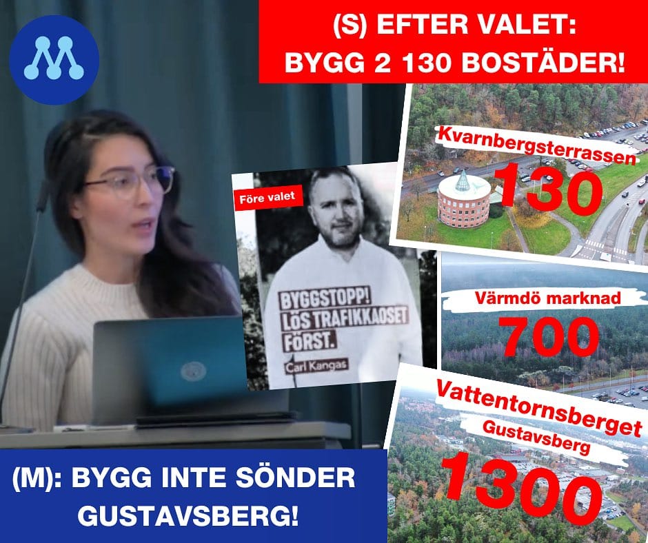 Bygg inte sönder vårt Gustavsberg, stoppa Socialdemokraternas tokexploatering!