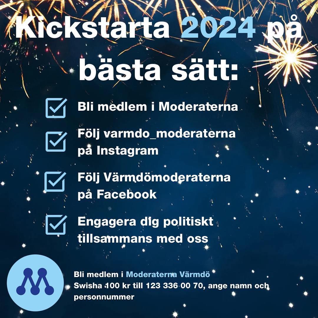 Kickstarta 2024 med Moderaterna!