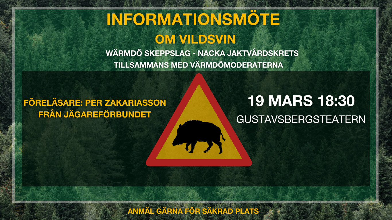 Informationsmöte om vildsvin